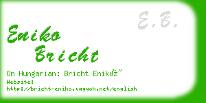 eniko bricht business card